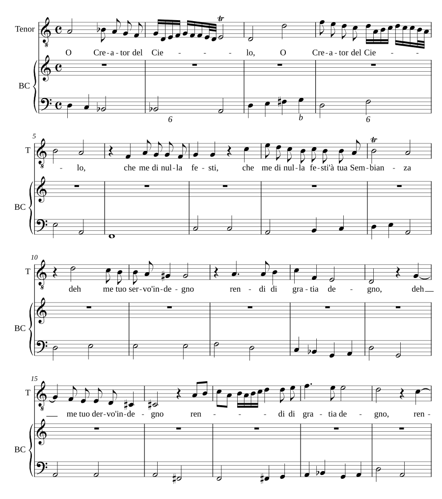 О, Создатель Небес (O Creator del Cielo)