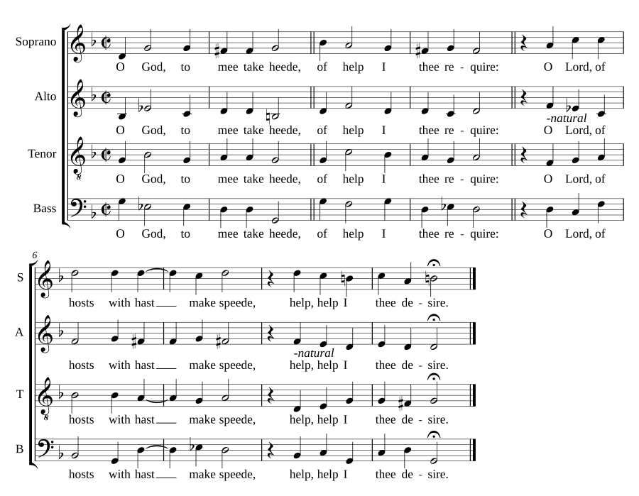 О Боже, обрати внимание на меня (O God, to mee take heede)