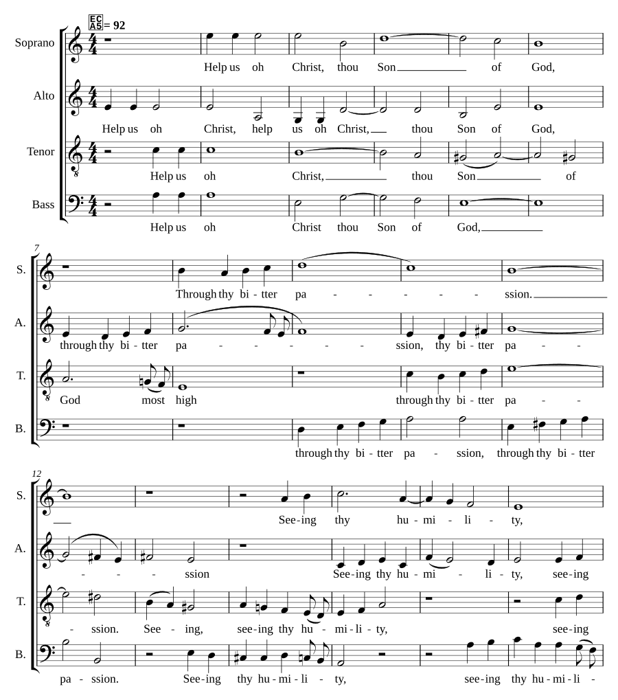 О помоги, Христе, Сыне Божий! SWV 481:30 (O Hilf, Christe, Gottes Sohn! SWV 481:30)