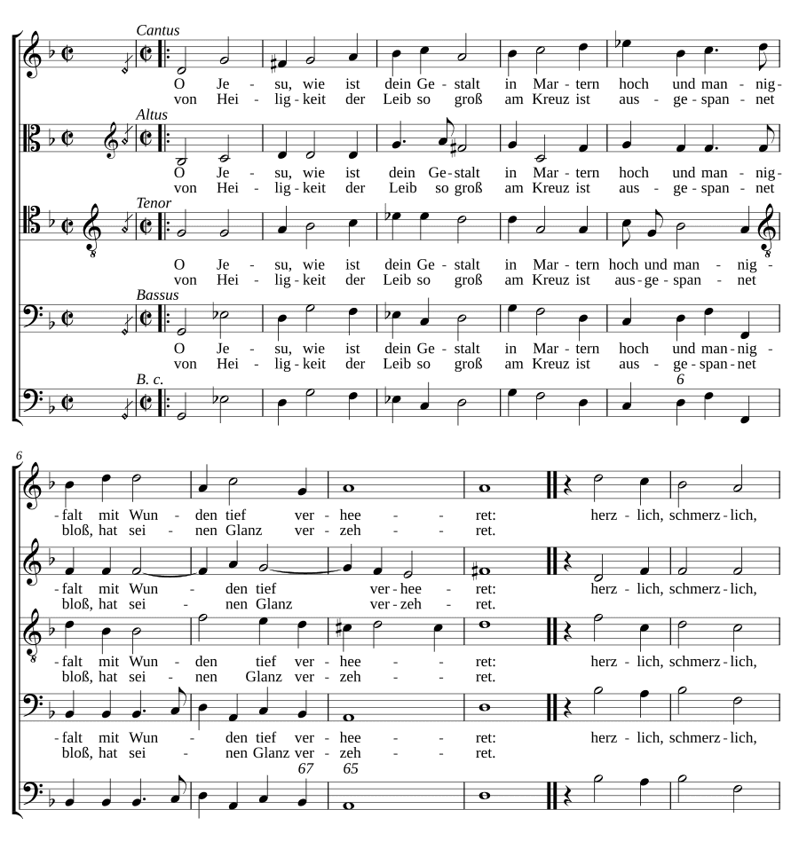 О Иисус, какова Твоя форма (O Jesu, wie ist dein Gestalt)