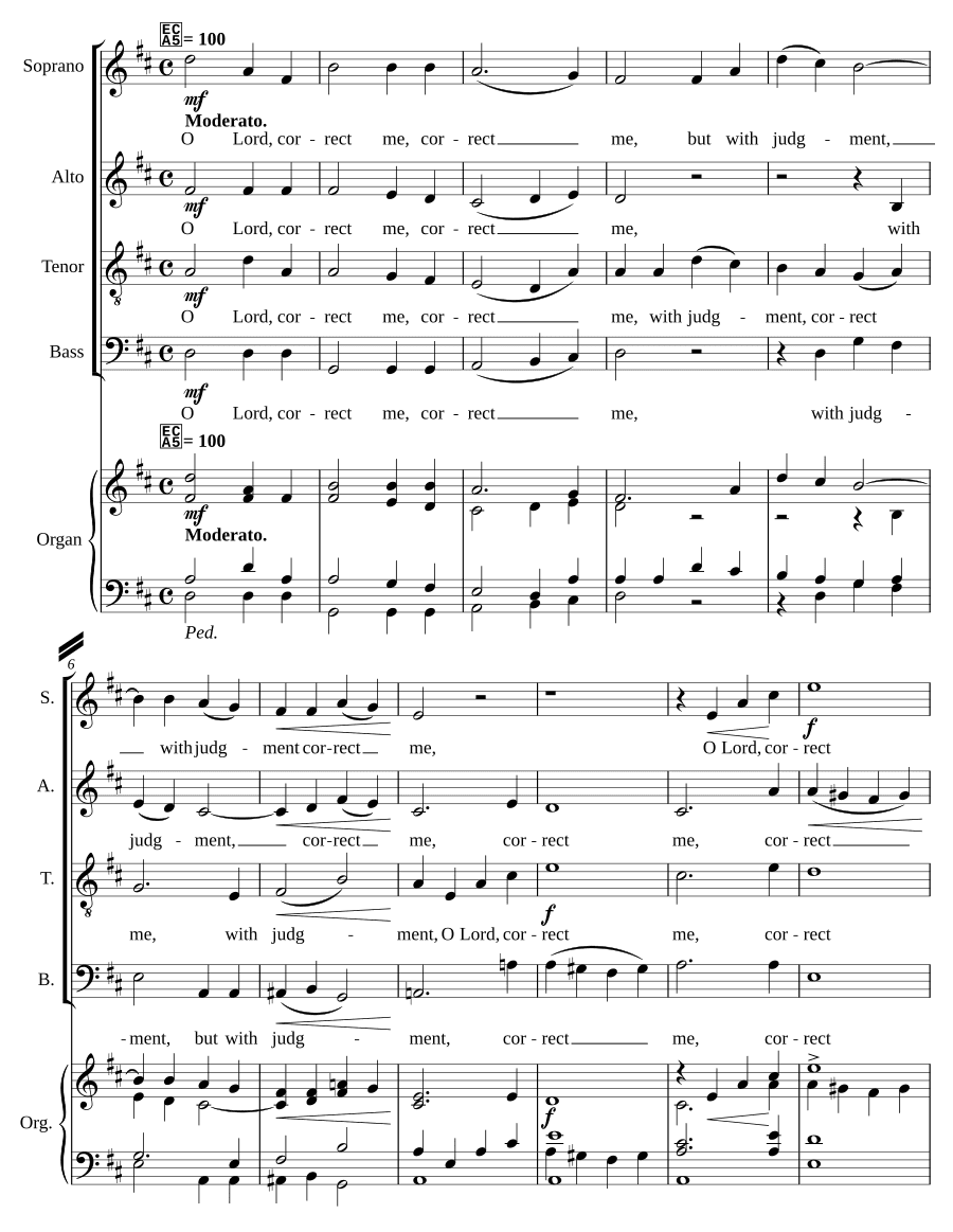 О Господи, исправь меня, но с судом (O Lord, correct me, but with judgement)