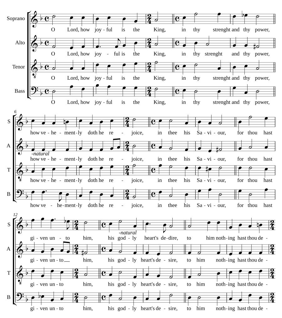 О, Господи, как радостен царь (O Lord, how joyful is the King)
