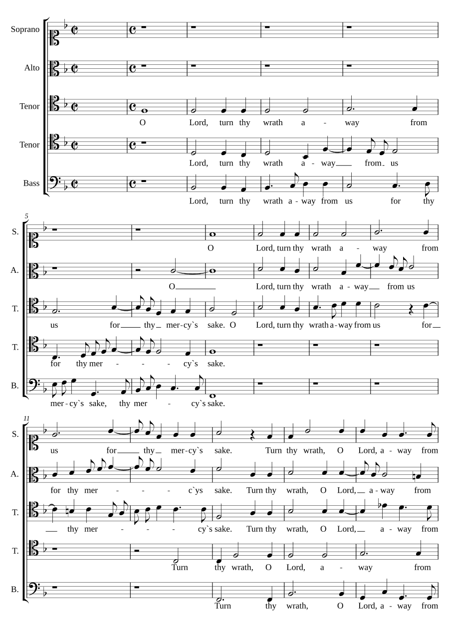 О, Господи, отврати гнев Твой (O Lord, turn thy wrath away)