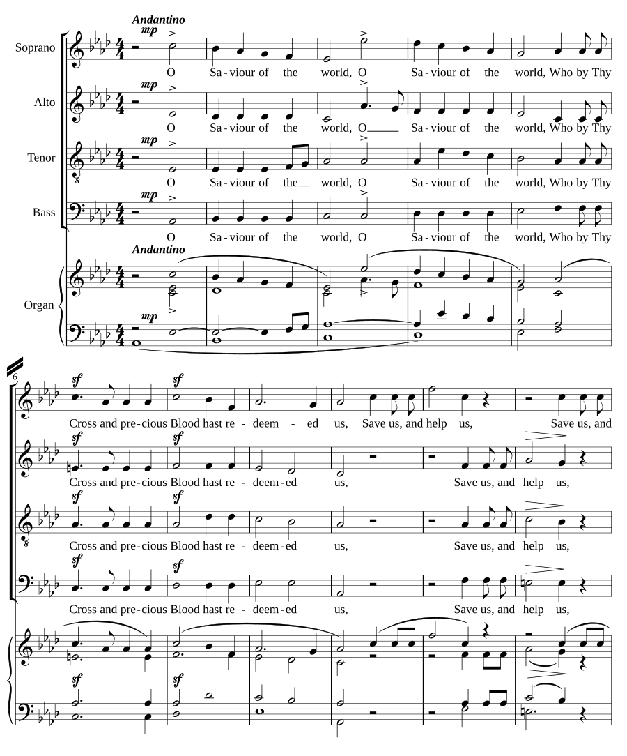 О Спаситель мира (O Saviour of the world)