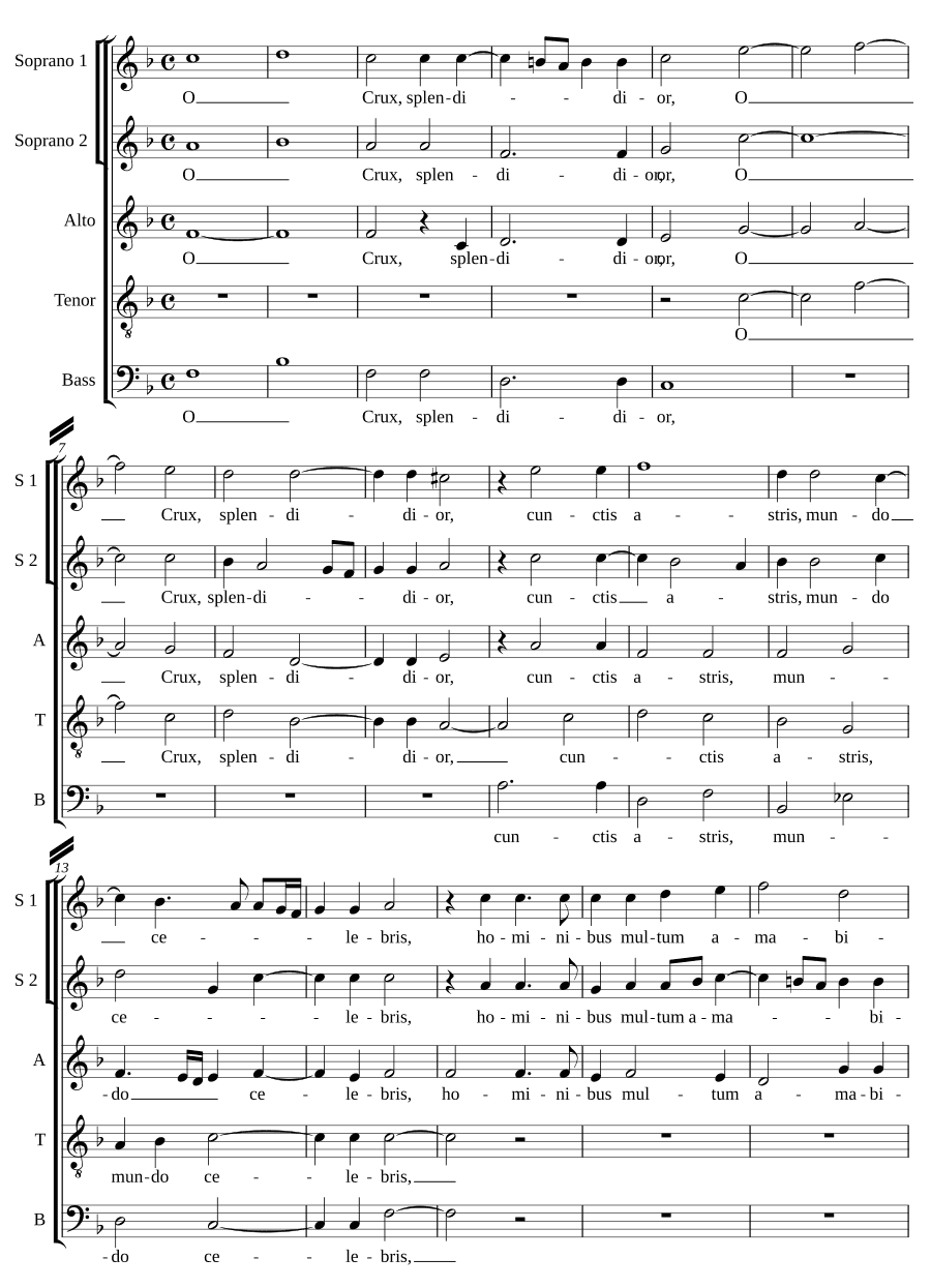 О крест, ярче (O crux splendidior)