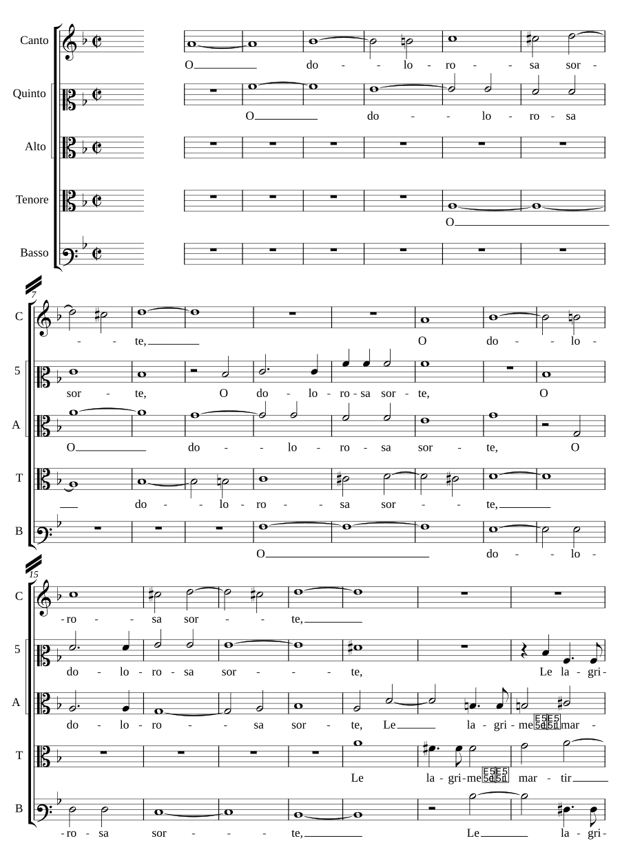 О скорбная смерть (O dolorosa morte)