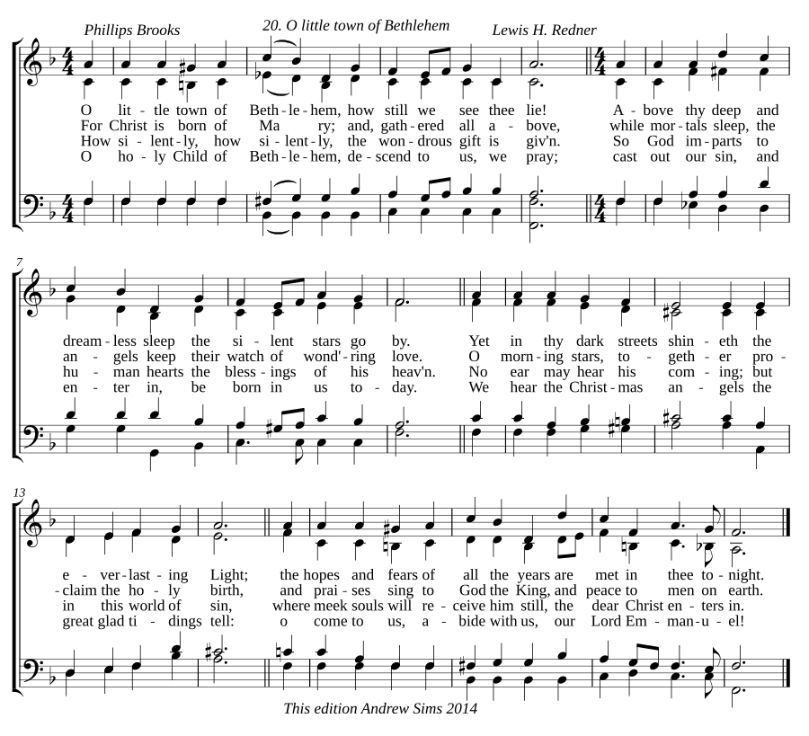О, маленький город Вифлеем (O little town of Bethlehem)
