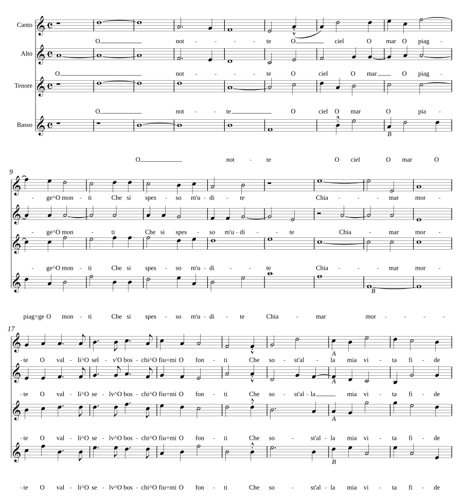 О ночь, о небо, о море (O notte O cielo O mar)