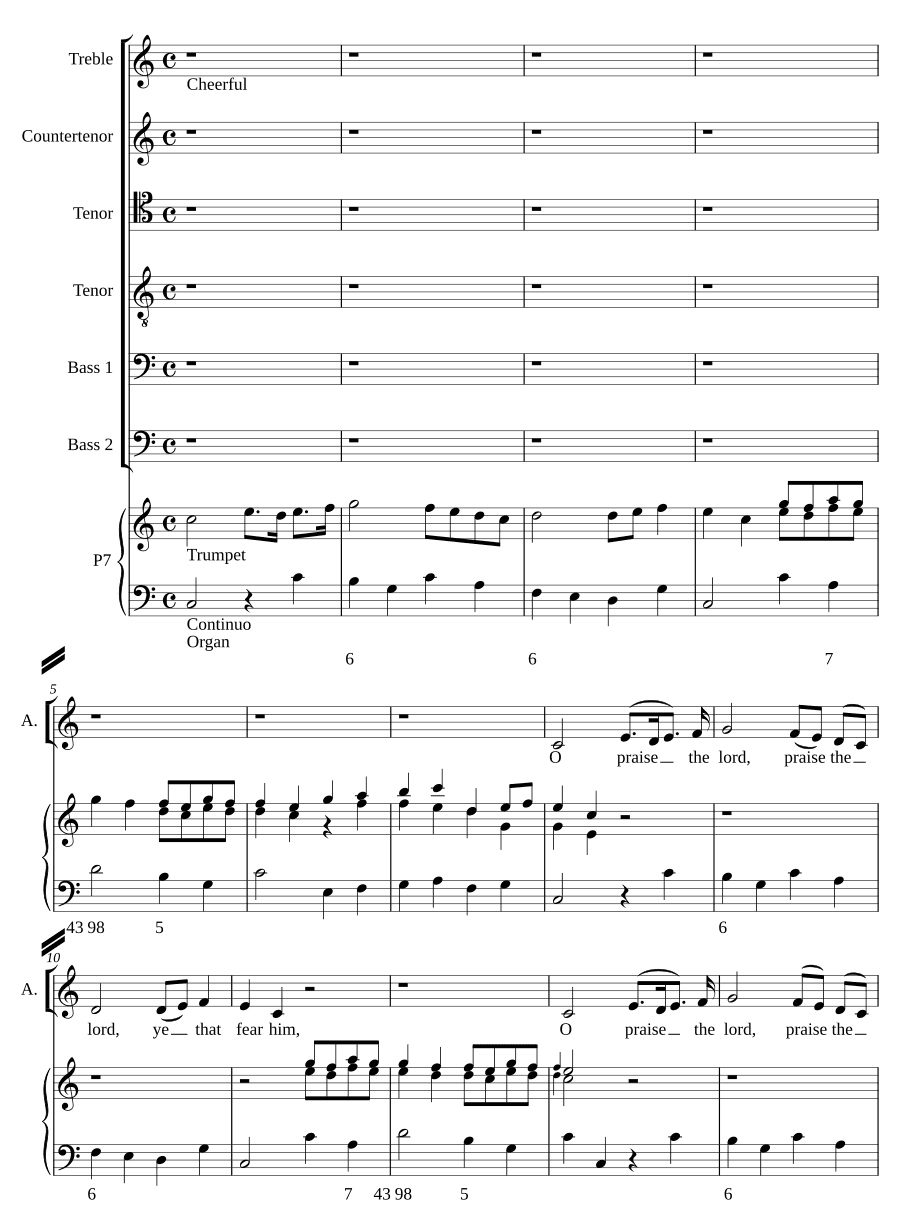 Хвалите Господа (O praise the Lord)