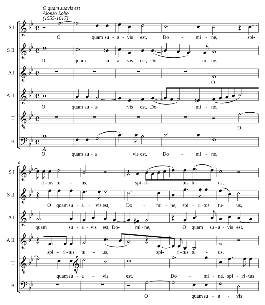О, как сладок Ты, Господи (O quam suavis est, Domine)