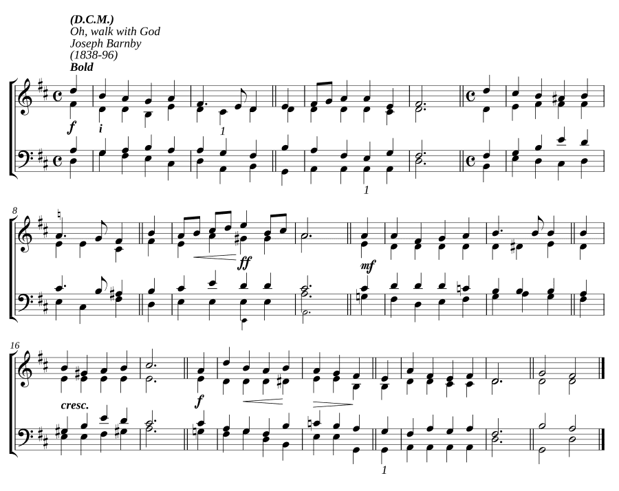 О, иди с Богом (Oh, walk with God)