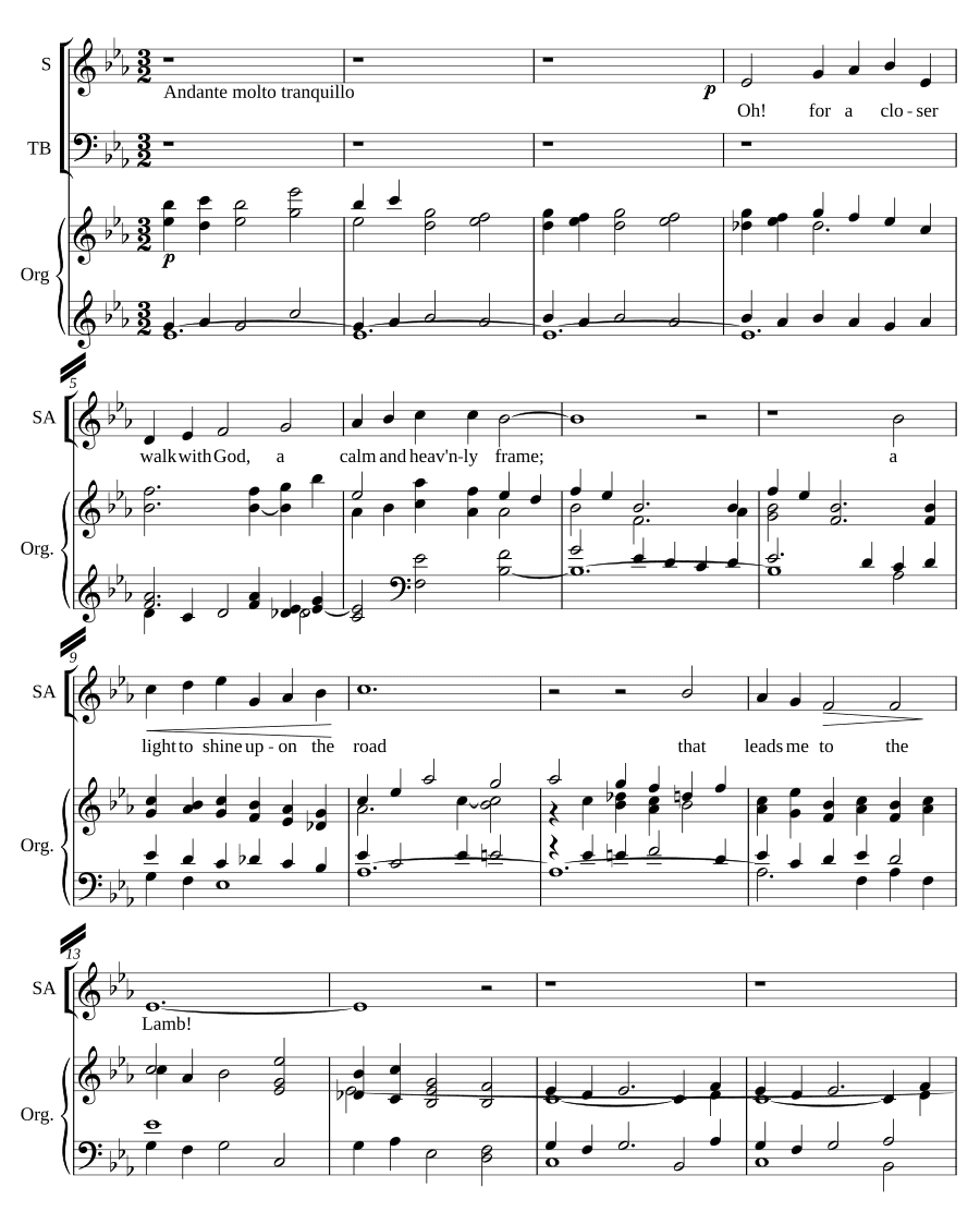 О, для более близкого хождения с Богом (Oh for a closer walk with God)