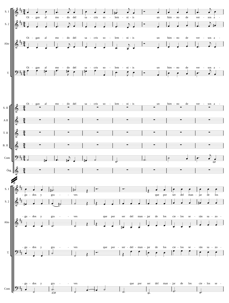 Слушайте на манер Sacris solemniis (Oigan al modo del Sacris solemniis)