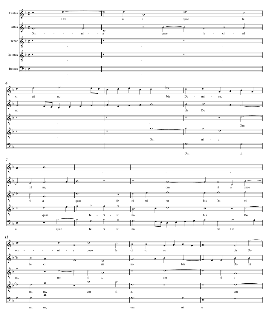 Все, что Ты сотворил для нас (Omnia quae fecisti nobis)