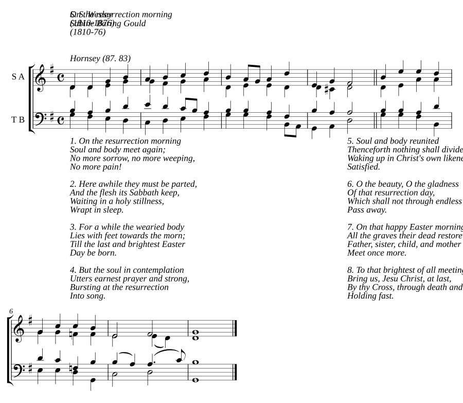 В утро воскресения (On the resurrection morning)