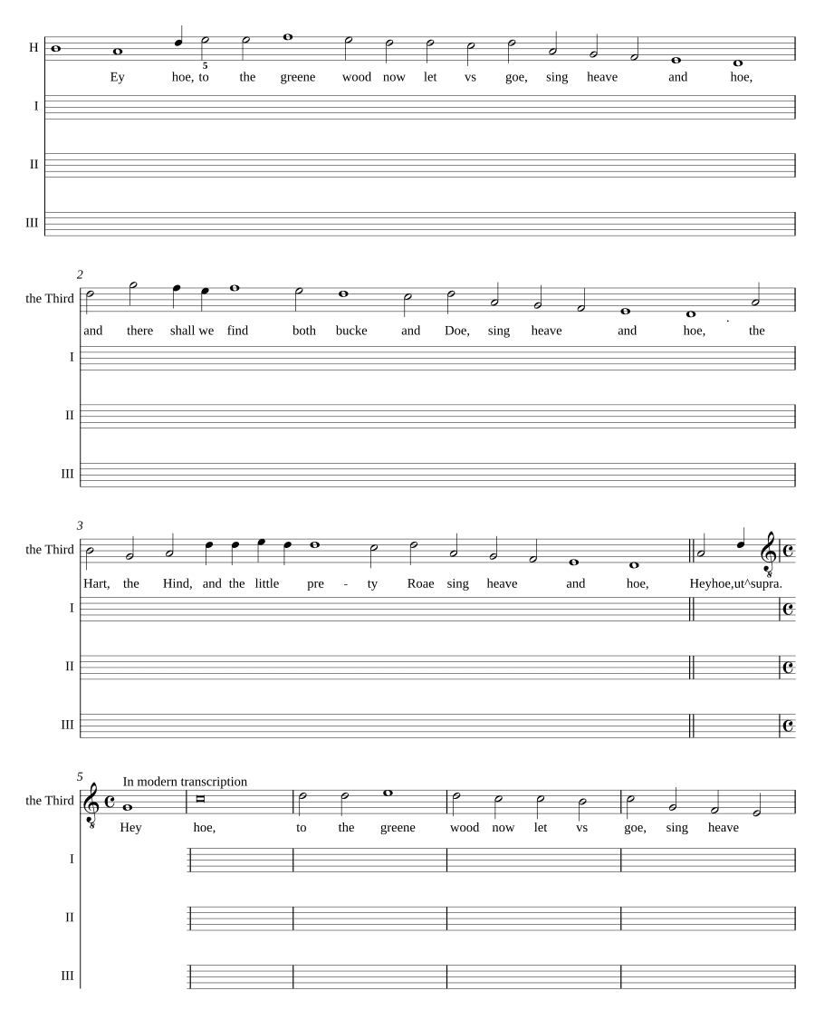 Паммелия: каноны на три голоса (Pammelia: The three part canons)