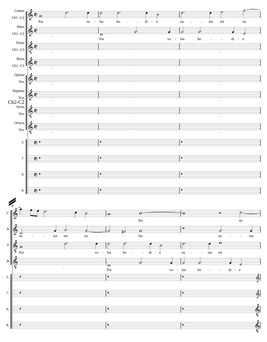 Младенец сегодня рожден (Parvulus hodie natus est)