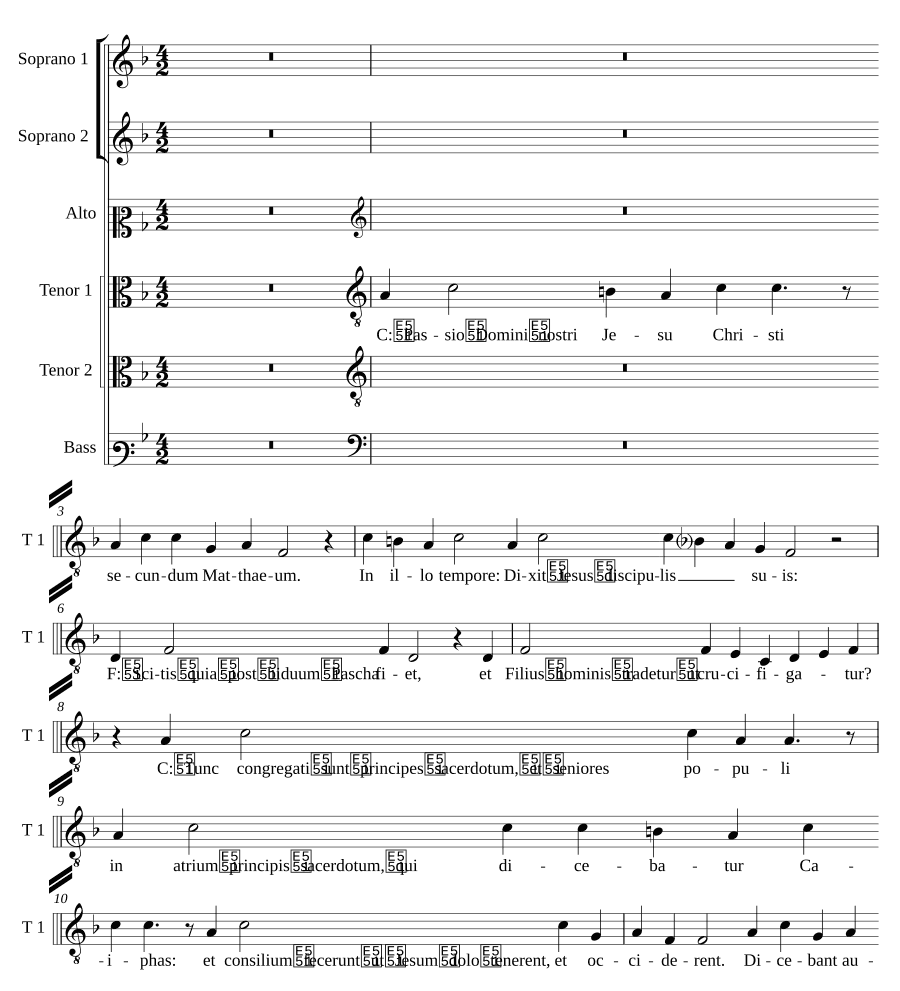 Страсти по Матфею (Passio Domini Jesu Christi secundum Matthaeum)