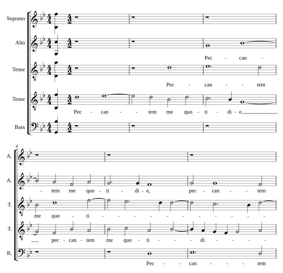 Я согрешаю ежедневно (Peccantem me quotidie)