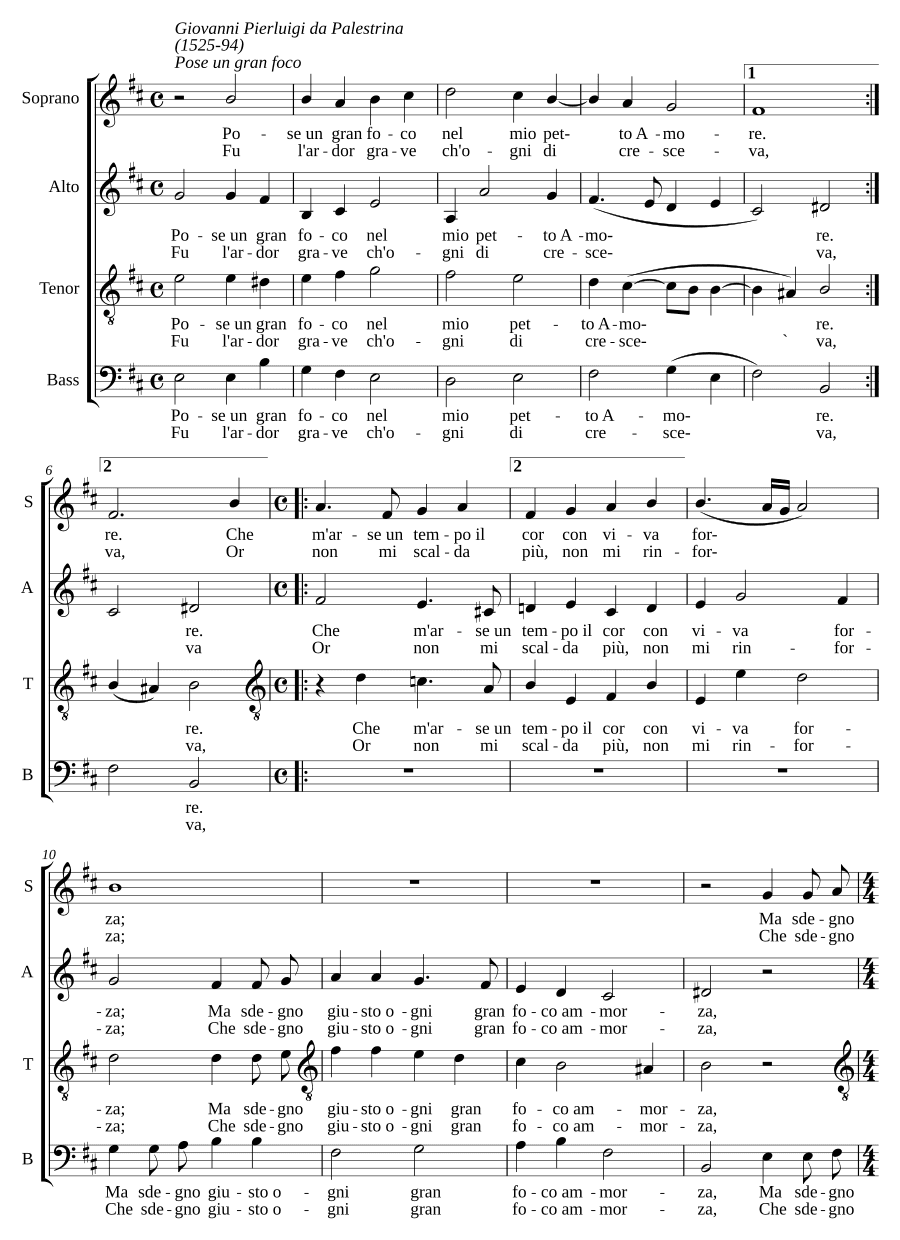 Поставь большой огонь в моем сердце, любовь (Pose un gran foco nel mio petto amore)