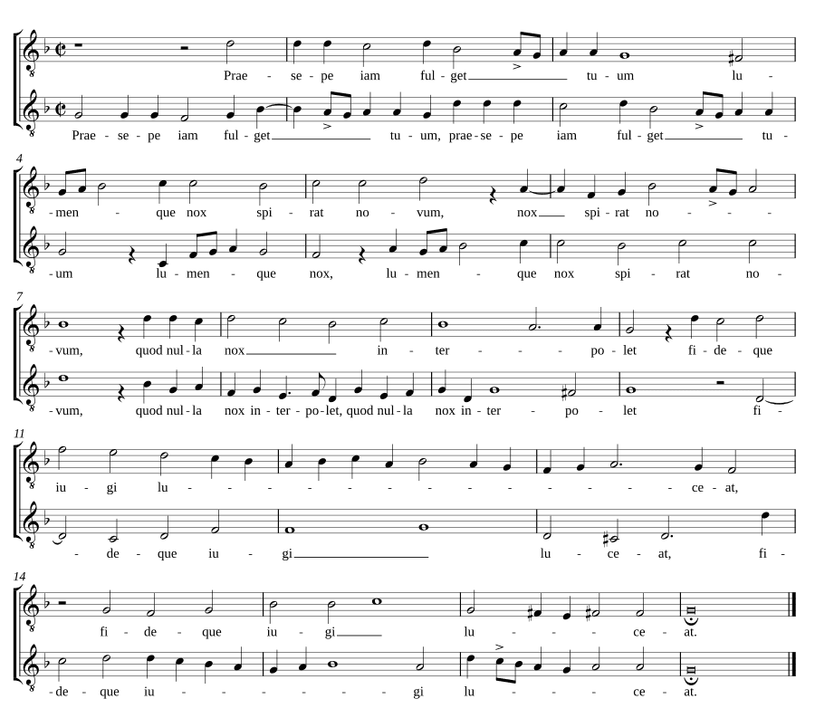 Ясли уже сияют твои (Praesepe jam fulget tuum)