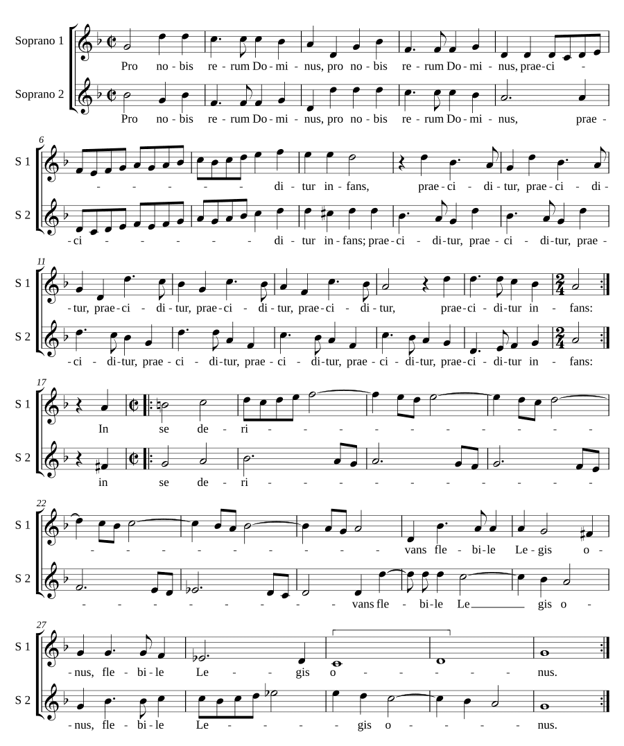 Господь наших дел за нас (Pro nobis rerum Dominus)
