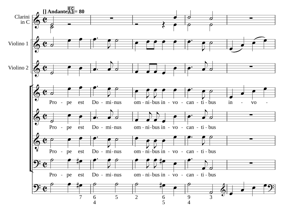 Близок Господь (Prope est Dominus, MH 445)