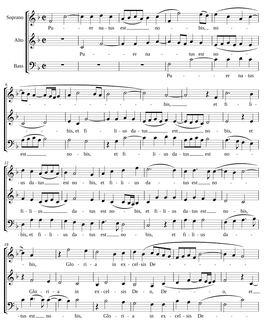 Родился младенец (Puer natus est)