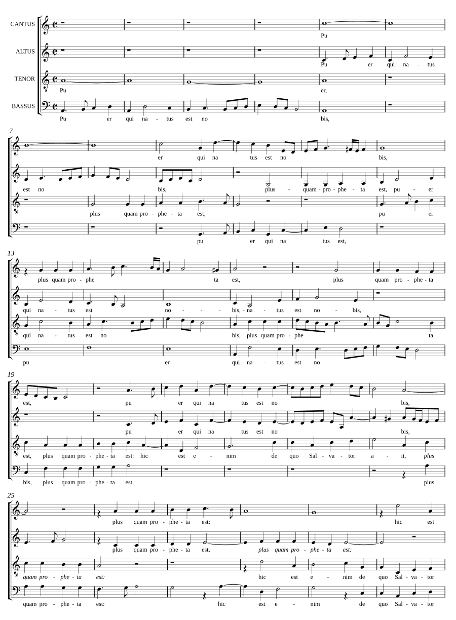 Ребенок, который родился (Puer qui natus est)