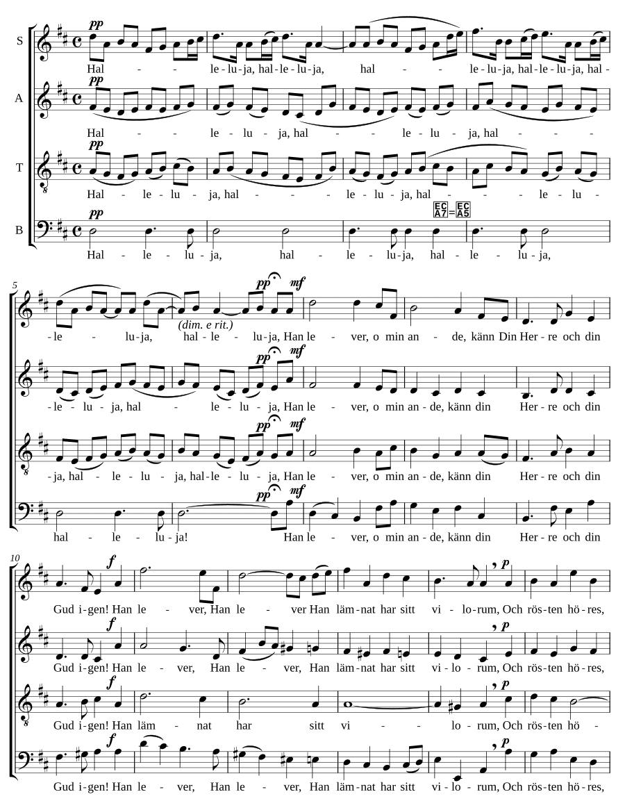 Пасхальная песня (Påsksång (Easter song)).