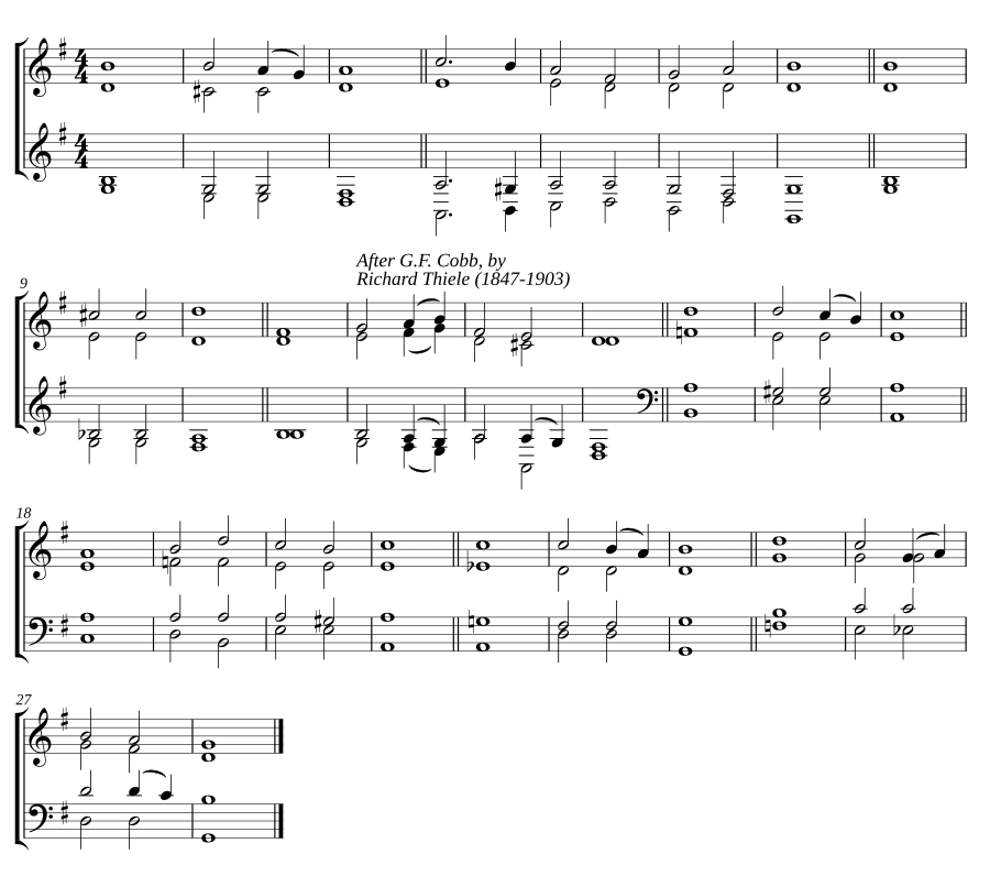 Четверной распев соль мажор (Quadruple chant in G major)
