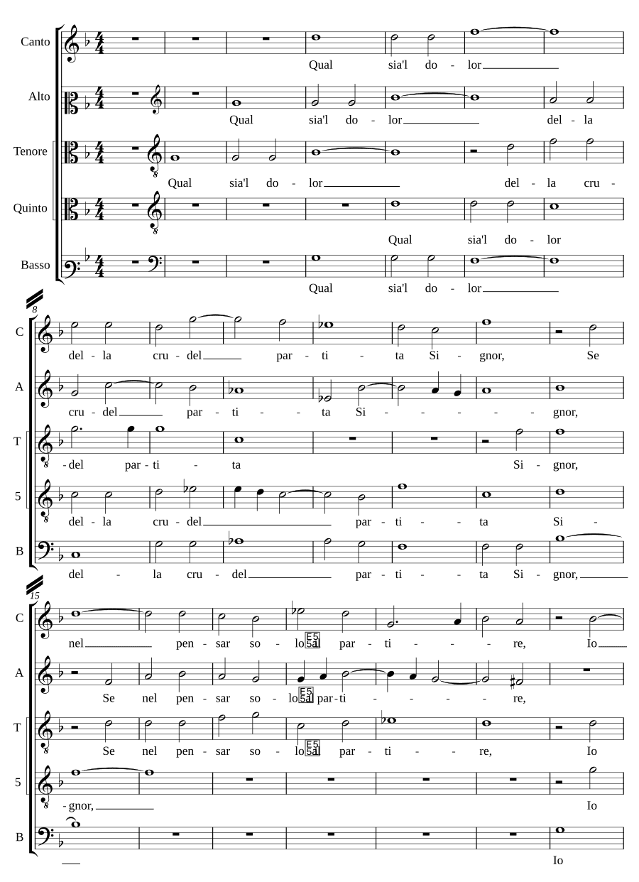 Какова боль (Qual sia'l dolor)