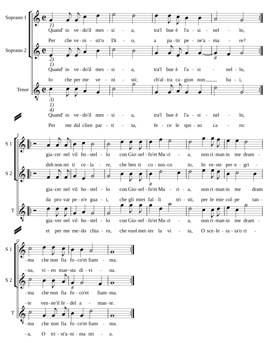 Когда я вижу Мессию (Quand' io vedo il messia)