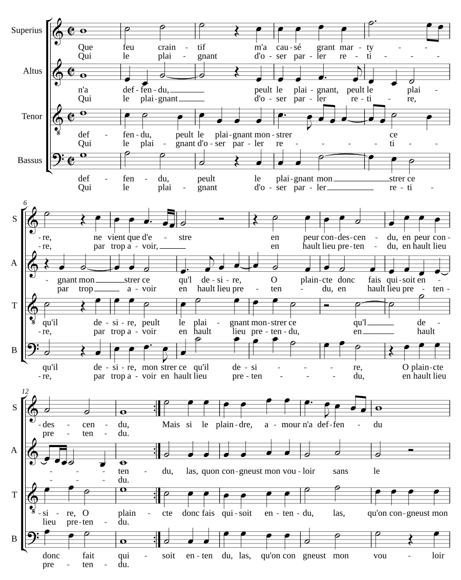 Какой огонь боязливый (Que feu craintif)