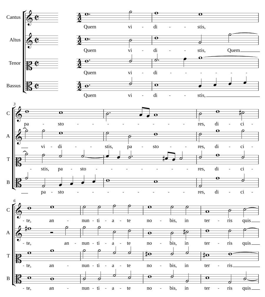Кого вы видели, пастухи (Quem vidistis pastores)