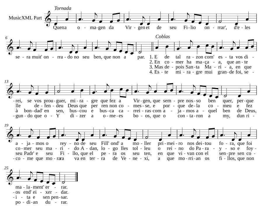 В честь Девы Марии (Quen a omagen da Virgen)