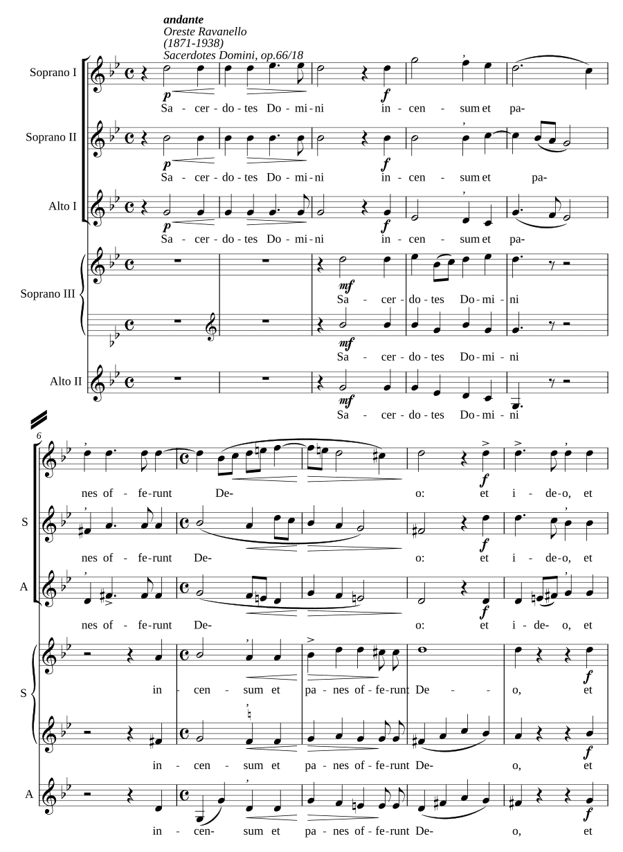 Священники Господа, соч. 66 № 18 (Sacerdotes Domini, op. 66/18)