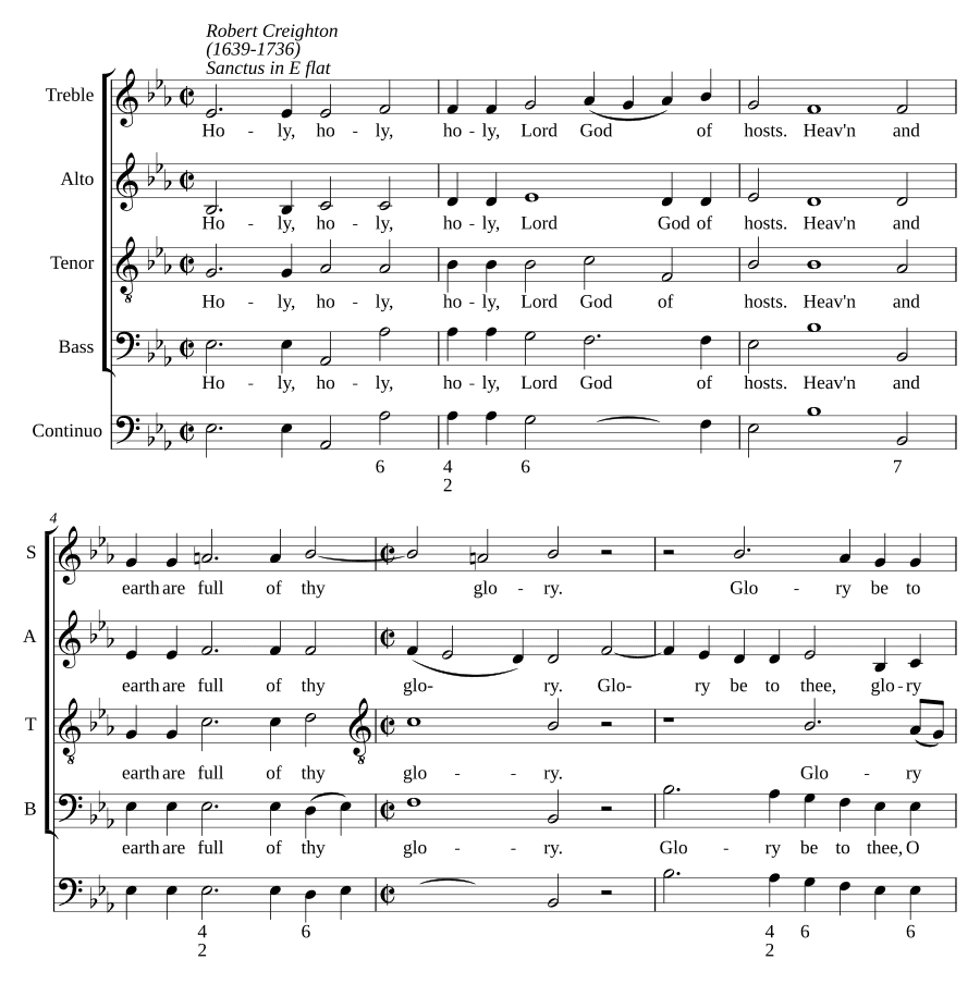 Sanctus ми-бемоль мажор (Sanctus in E flat)