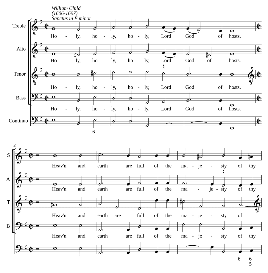 Святой в ми миноре (Sanctus in E minor)