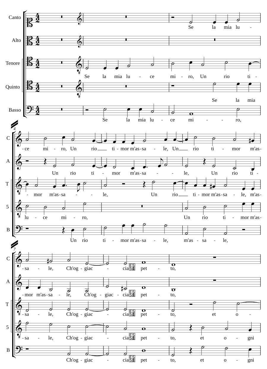 Если я смотрю на мой свет (Se la mia luce miro)