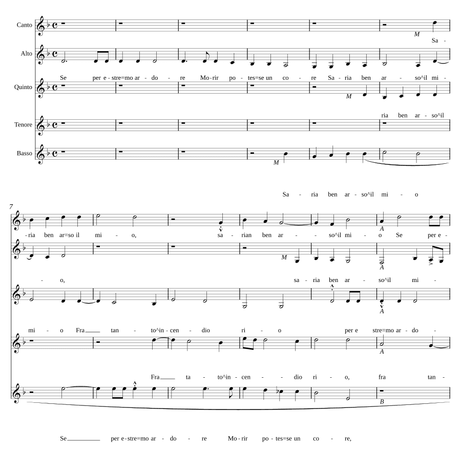 Если от крайней страсти (Se per estremo ardore)