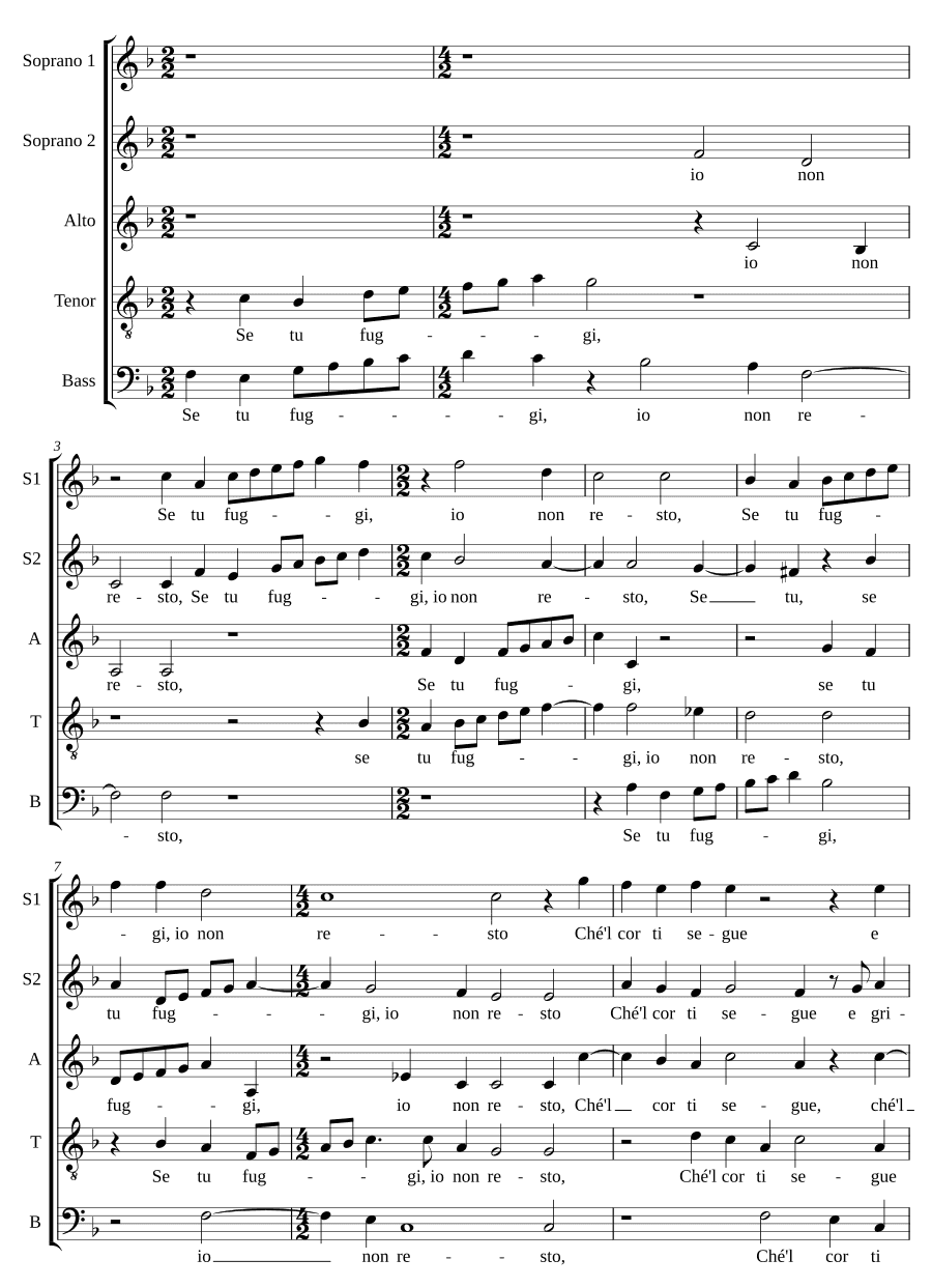 Если ты бежишь (Se tu fuggi)