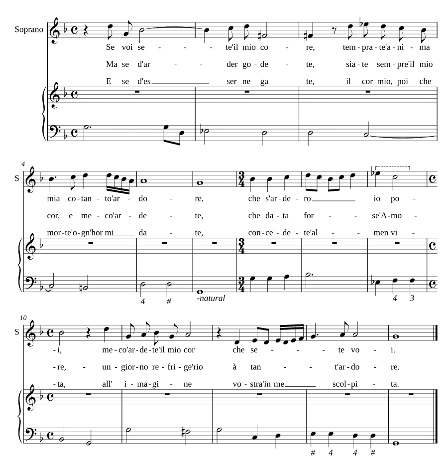 Если ты мое сердце (Se voi sete il mio core)