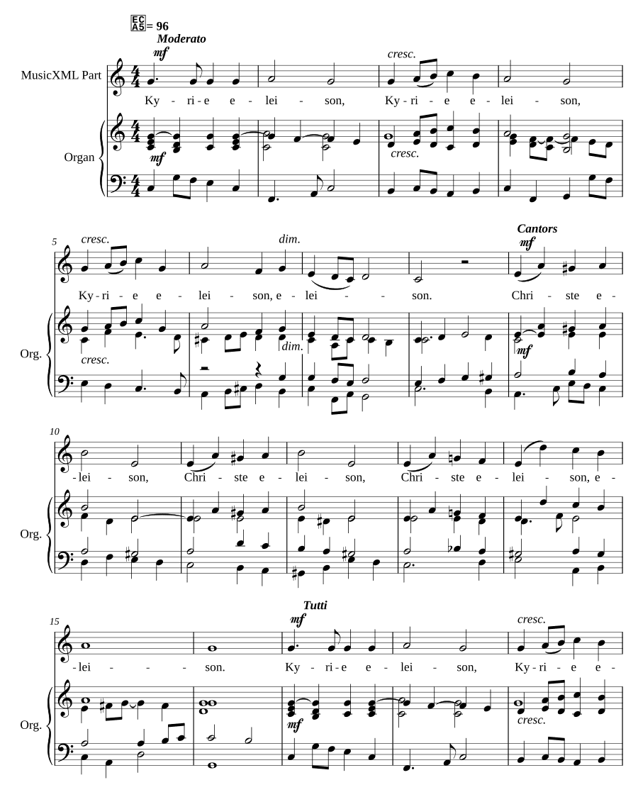 Короткая месса до мажор (Short Mass in C)