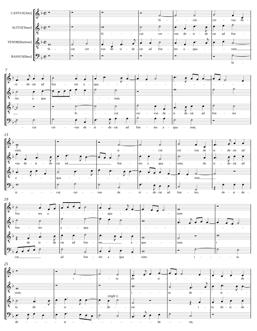 Как олень (Sicut cervus)