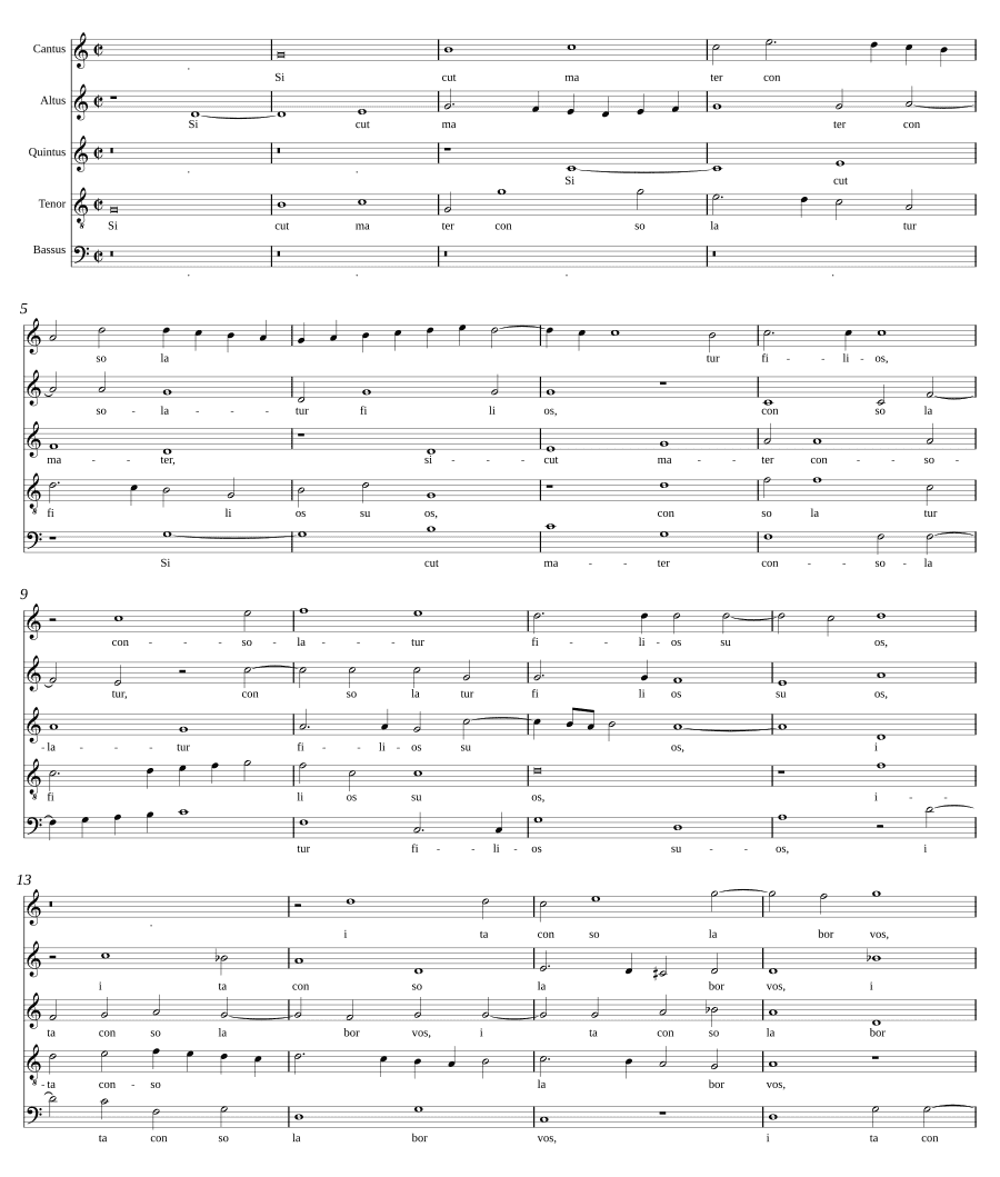 Как мать утешает (Sicut mater consolatur)