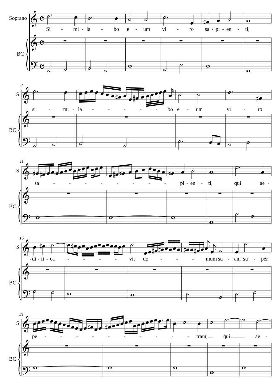 Я уподоблю его (Similabo eum)
