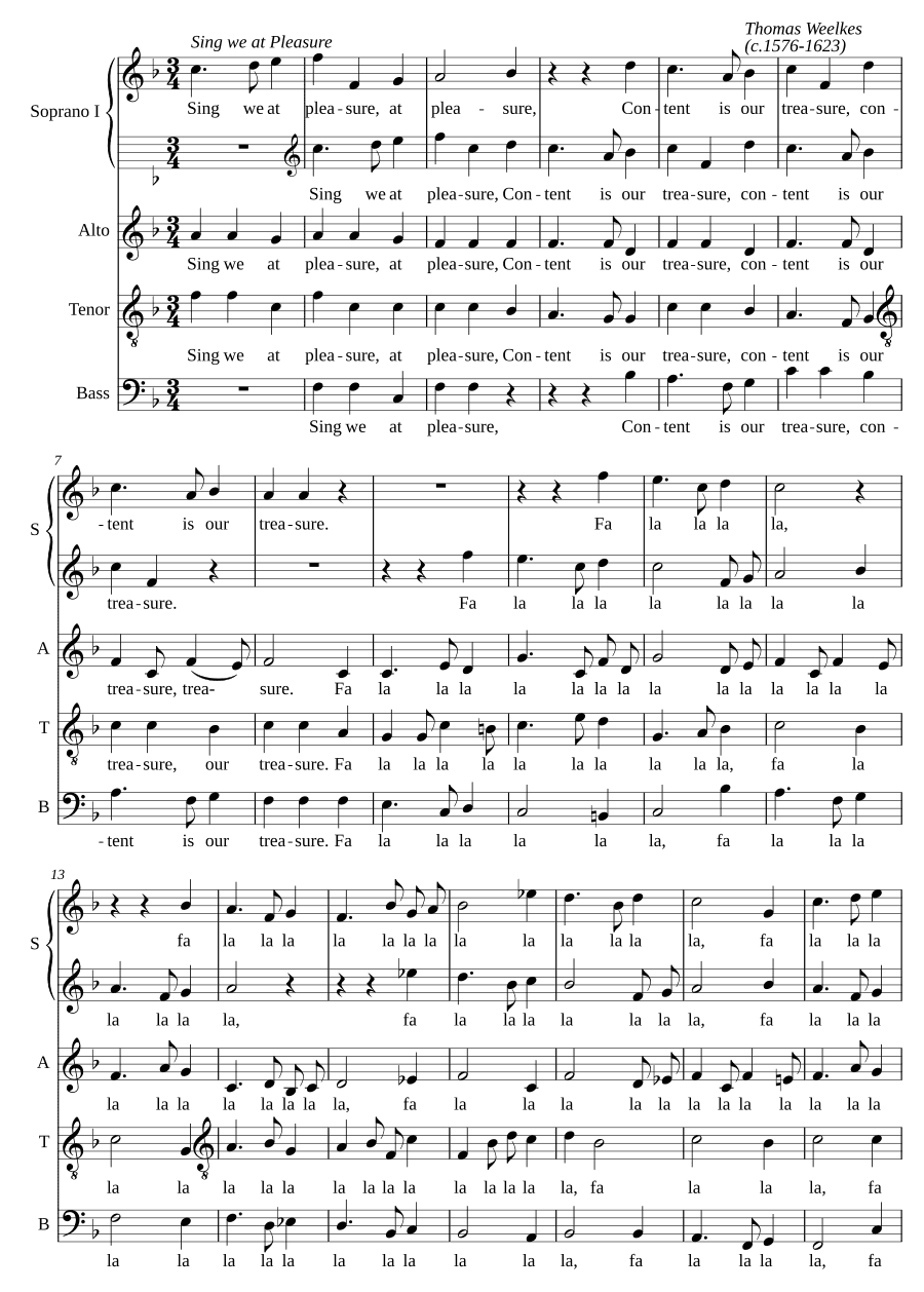 Пойте с удовольствием (Sing we at pleasure)