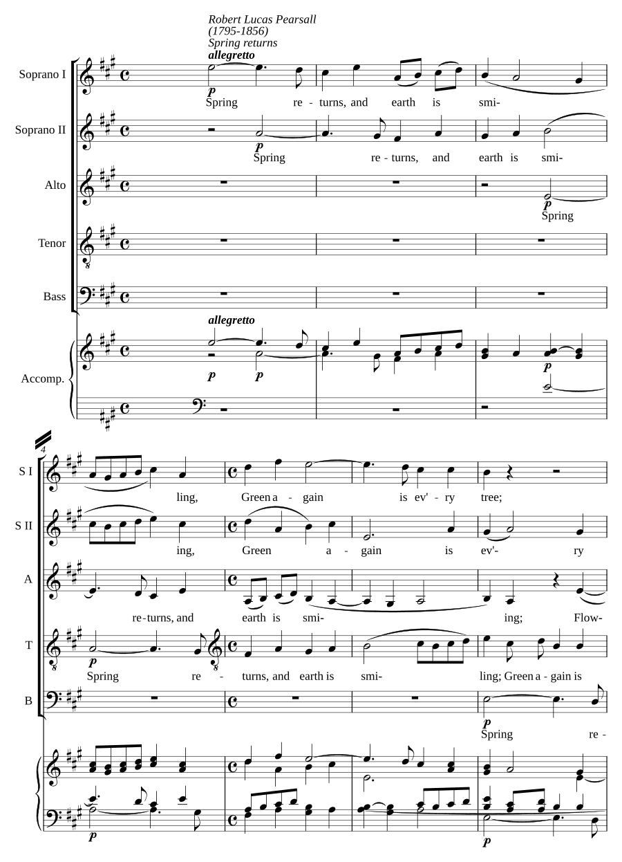 Весна возвращается (Spring returns)