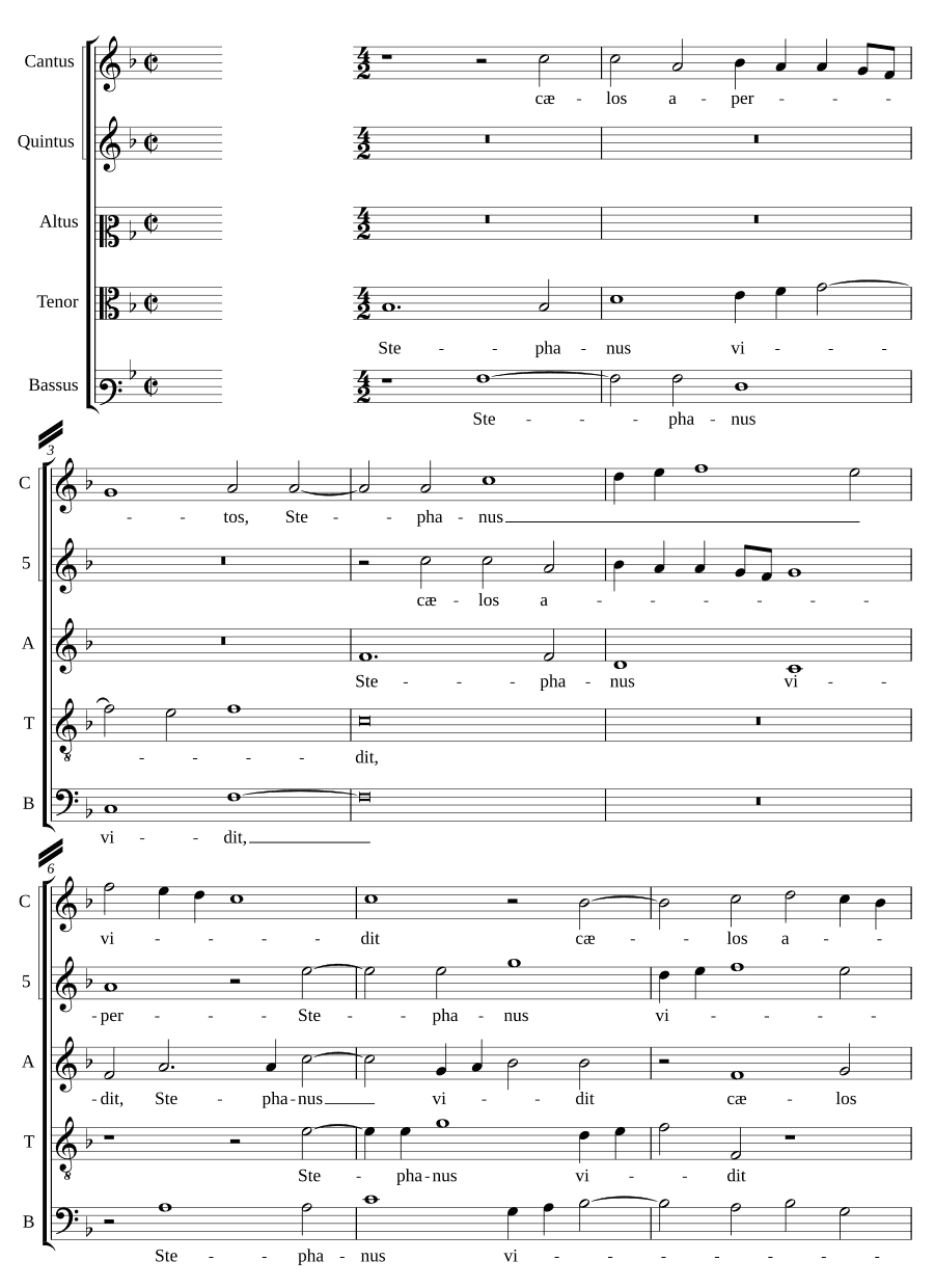 Стефан увидел открытые небеса (Stephanus vidit cælos apertos)